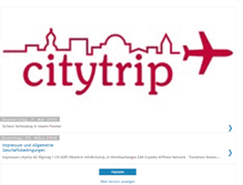 Tablet Screenshot of citytrip.ch